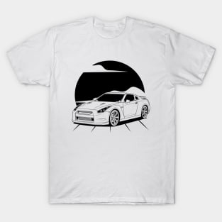 jdm gtr r35 legend black print T-Shirt